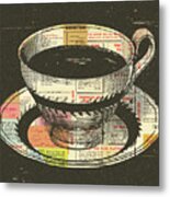Coffee Cup And Saucer #3 Metal Print