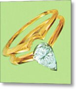Diamond Rings #3 Metal Poster