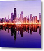 Downtown Chicago City Skyline In #3 Metal Print