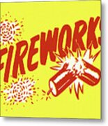 Fireworks #3 Metal Poster