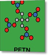 Petn Explosive Molecule #3 Metal Print