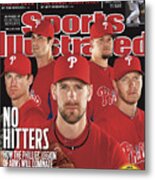 Philladelphia Phillies Starting Five, 2011 Mlb Baseball Sports Illustrated Cover Metal Print