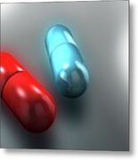 Red Pill And Blue Pill #3 Metal Print