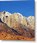 Rock Formations On A Mountain Range Metal Print