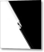 Two Drawing Pencils On A Black And White Surface. Metal Print