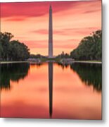 Washington Dc At The Reflecting Pool #3 Metal Print