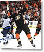 Winnipeg Jets V Anaheim Ducks - Game One #3 Metal Print