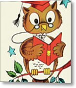 Wise Owl #3 Metal Poster