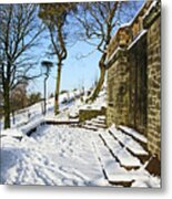 30/01/19  Rivington. Summerhouse In The Snow. Metal Print