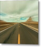 Arizona Desert Highway Metal Print