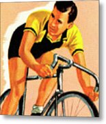 Cyclist #4 Metal Poster