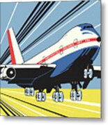 Large Airplane #4 Metal Print