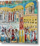 Paintings In Frescoes Of Relig #4 Metal Print