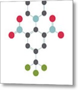 Trifluralin Herbicide Molecule #4 Metal Print