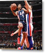 Detroit Pistons V La Clippers #5 Metal Print