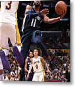 Memphis Grizzlies V Los Angeles Lakers #5 Metal Print