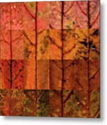 Swatches - Autumn Leaves Inspired By Gerhard Richter #5 Metal Print
