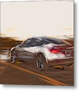 Tesla Model 3 Prototype Draw #6 Metal Print