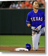 Texas Rangers V Baltimore Orioles #5 Metal Print