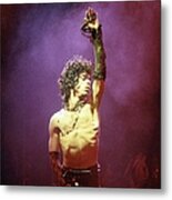Prince Live In La Metal Print