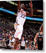 San Antonio Spurs V Phoenix Suns Metal Print
