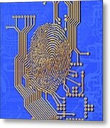 Biometric Security, Artwork Metal Print