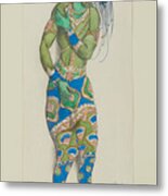 Costume Design For The Ballet Blue God #7 Metal Print