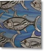 7 Fish Metal Print