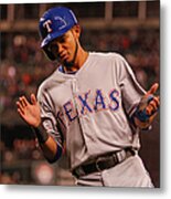 Texas Rangers V Seattle Mariners #9 Metal Print