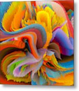 A Flower In Rainbow Colors Or A Rainbow In The Shape Of A Flower 4 Metal Print