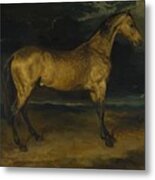 A Horse Frightened By Lightning, Ca Metal Print