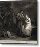 A Scene From Troilus And Cressid By Angelika Kauffmann And Engraver Luigi Schiavonetti Metal Print