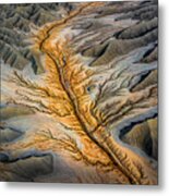 A Small River In A Deep Canyon Metal Print