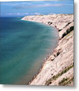 A Superior Beach #1 - Log Slide Overlook At Pictured Rock National Lakeshore Towards Grand Marais Metal Print