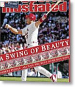 A Swing Of Beauty Albert Pujols, All Hail The Next Home Run Sports Illustrated Cover Metal Print