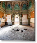 Abandoned Hall In Villa Metal Print