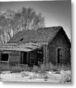 Abandoned In The Snow Metal Print