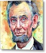 Abraham Lincoln Portrait Metal Print