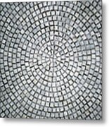 Abstract Background Of Stone Paving Metal Print