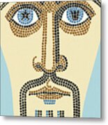 Abstract Face Metal Poster