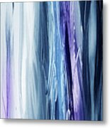 Abstract Flowing Waterfall Lines Iii Metal Print