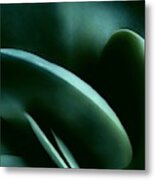 Abstract In Green Metal Print