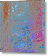 Abstract Landscape Blue Sky Metal Print