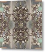 Abstract Orchids Metal Print