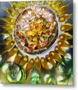Abstract Sunflower 4 Metal Print
