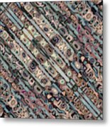 Abstract Textured Earth Tones Pattern Metal Print