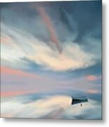 Adrift On Still Waters Metal Print