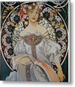 Advertising For The Printer-publisher F. Champenois - By Mucha, 1898. Metal Print