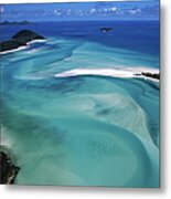 Aerial Of Whitsunday Inlet Metal Print