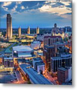 Aerial Panorama Of Albany, New York Metal Print